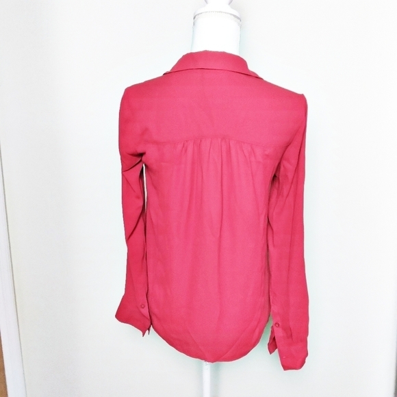 Maeve Anthropologie Red Popover Blouse - Picture 2 of 7